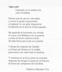 "MÍO CID"- Federico Salvador Puy